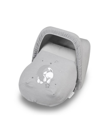 BimbiPirulos - Saco com capota Luna Gris